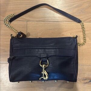 Rebecca Minkoff Elegant Dark Purple Leather Bag